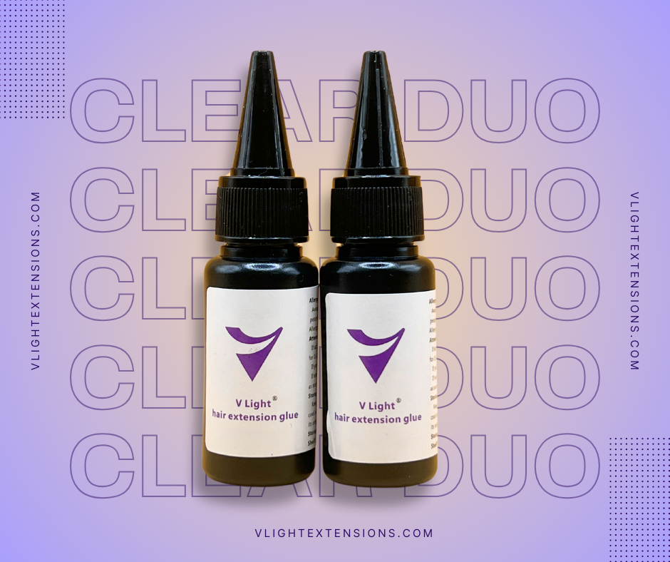 2 Pack Hair Extension Glue- CLEAR