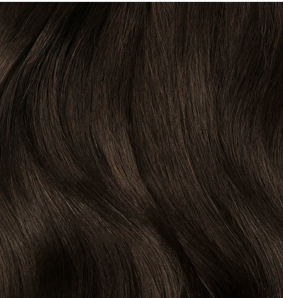 SAHAIR Slavic XO Nano extensions 20”- #2ash Classic Dark Brown- 100g