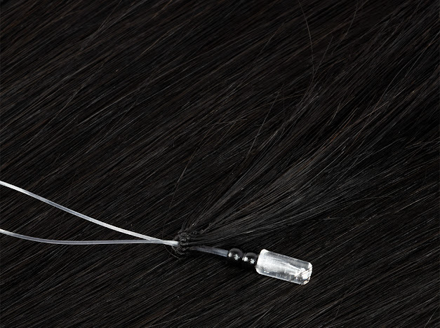 SAHAIR Slavic XO Nano extensions 20”- #1B Natural Black- 100g