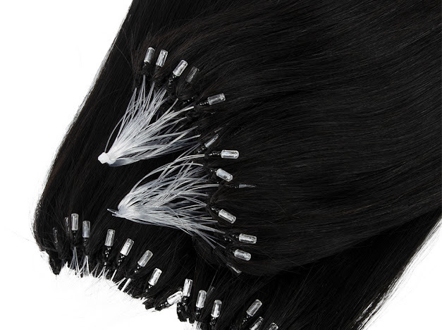 SAHAIR Slavic XO Nano extensions 20”- #1B Natural Black- 100g