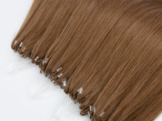 SAHAIR Slavic XO Nano extensions 20”- #4 Classic Chestnut Brown- 100g