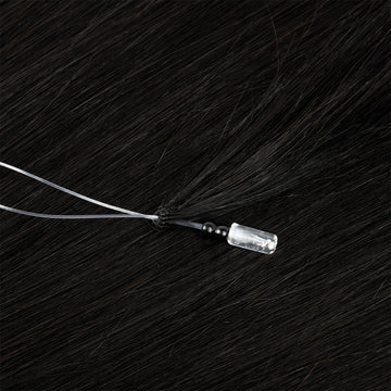 SAHAIR Slavic XO Nano extensions 20”- #1B Natural Black- 100g