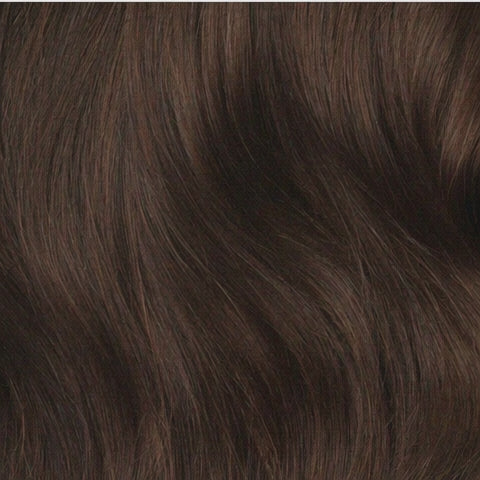 Load video: SAHAIR Slavic XO Nano extensions 20”- #2warm Classic Chocolate Brown- 100g